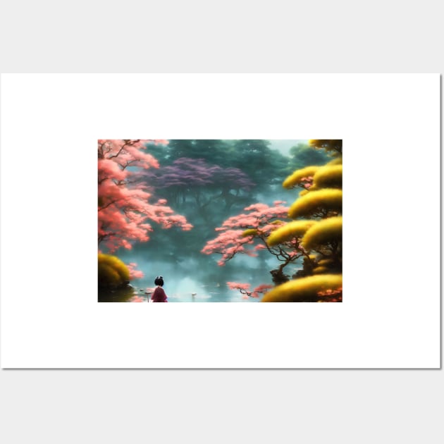 Pink Tree Gardens Wall Art by adorcharm